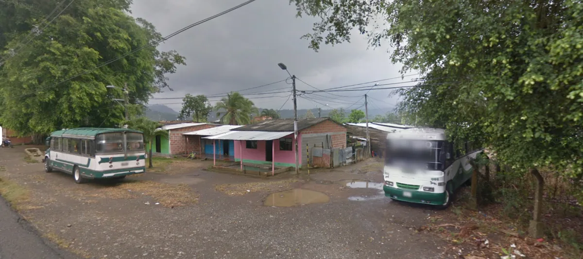 Visión de la zona afectada desde Google Maps