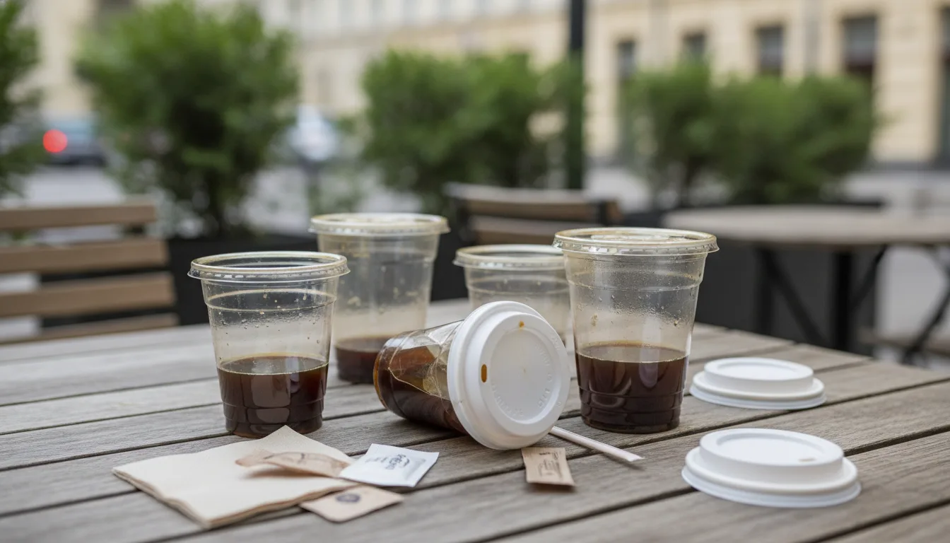 Beber café en vasos de plástico: por qué evitarlo hoy