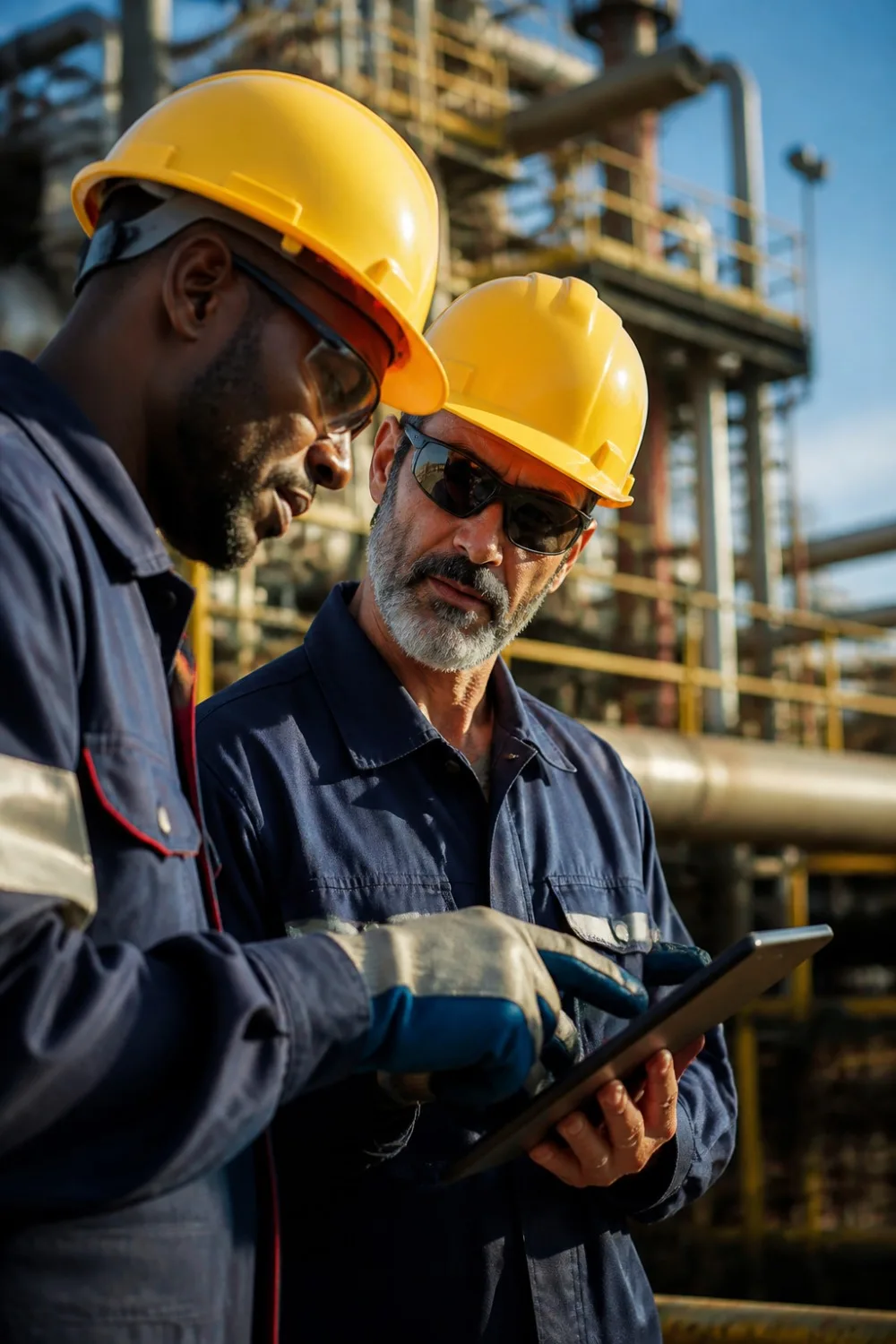 vista cercana de dos manos estrechándose sobre un documento con gráficos de petróleo en una oficina de alto nivel, simbolizando negos petroleros internacionales.