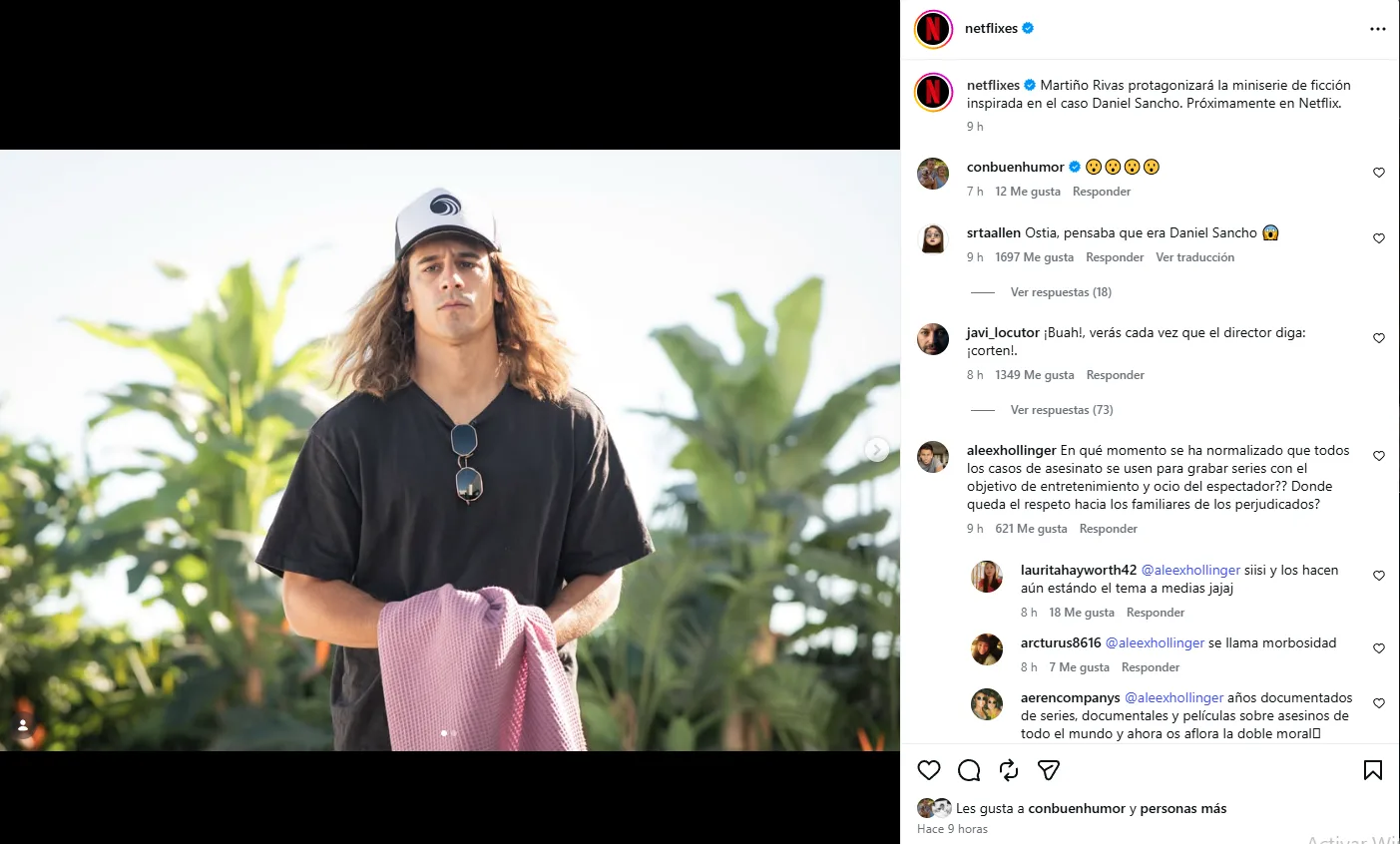 Netflix adaptará el caso de Daniel Sancho en una miniserie protagonizada por Martiño Rivas