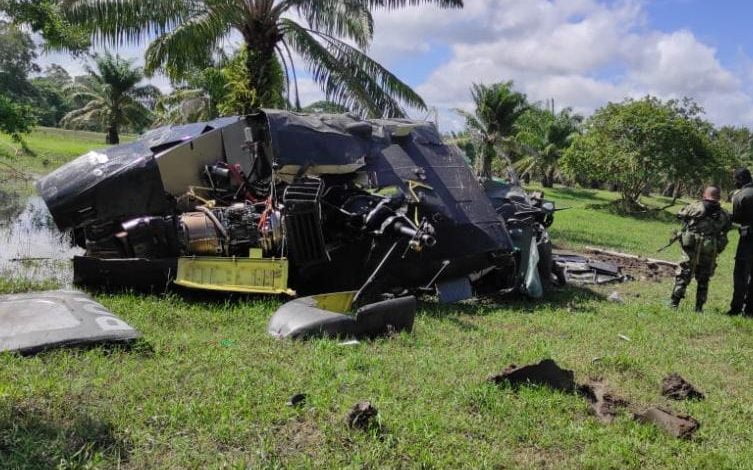 Accidente de helicóptero deja cinco policías muertos