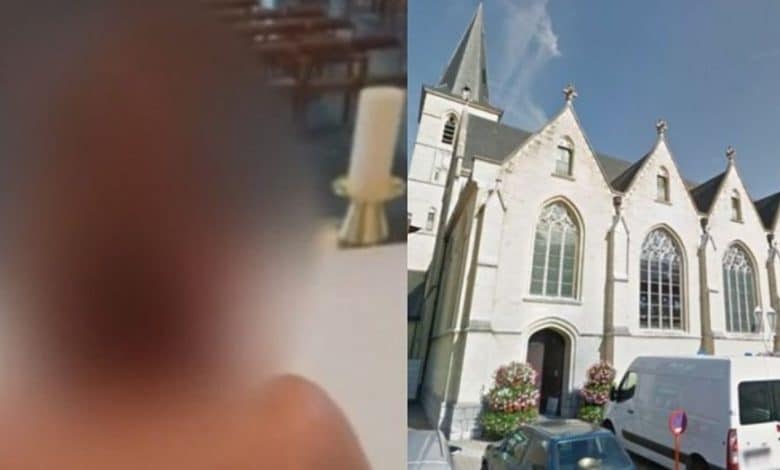 Pareja se graba teniendo relaciones sexuales en altar de iglesia