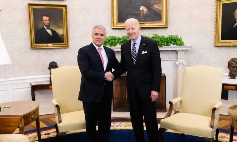 Iván Duque y Joe Biden en la Casa Blanca