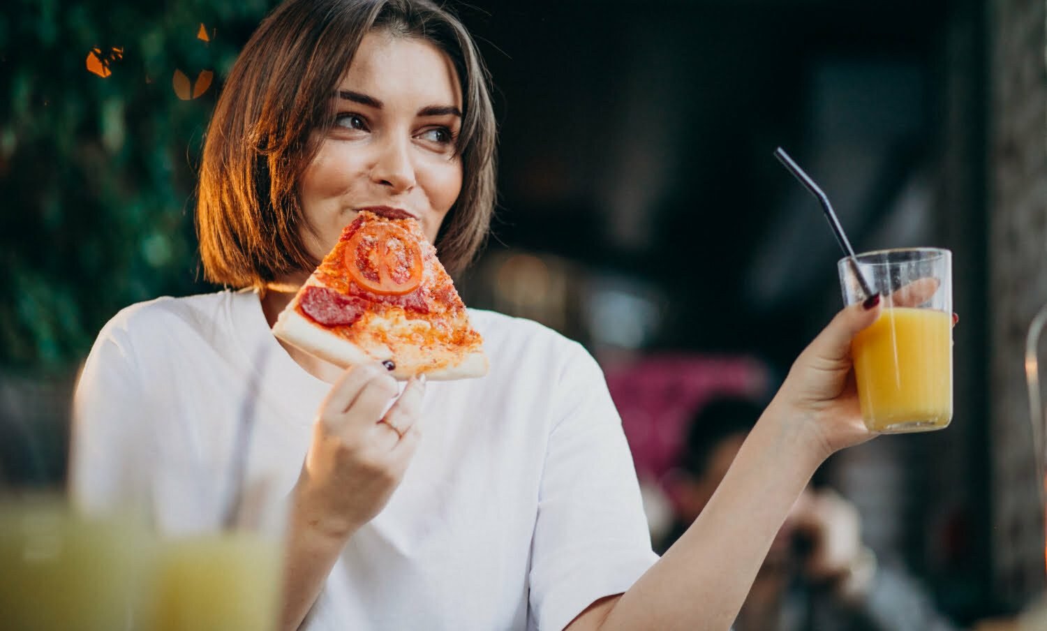 la comida da felicidad /