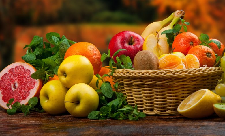 verduras y frutas saludables, algunas de las que tienen más fibra