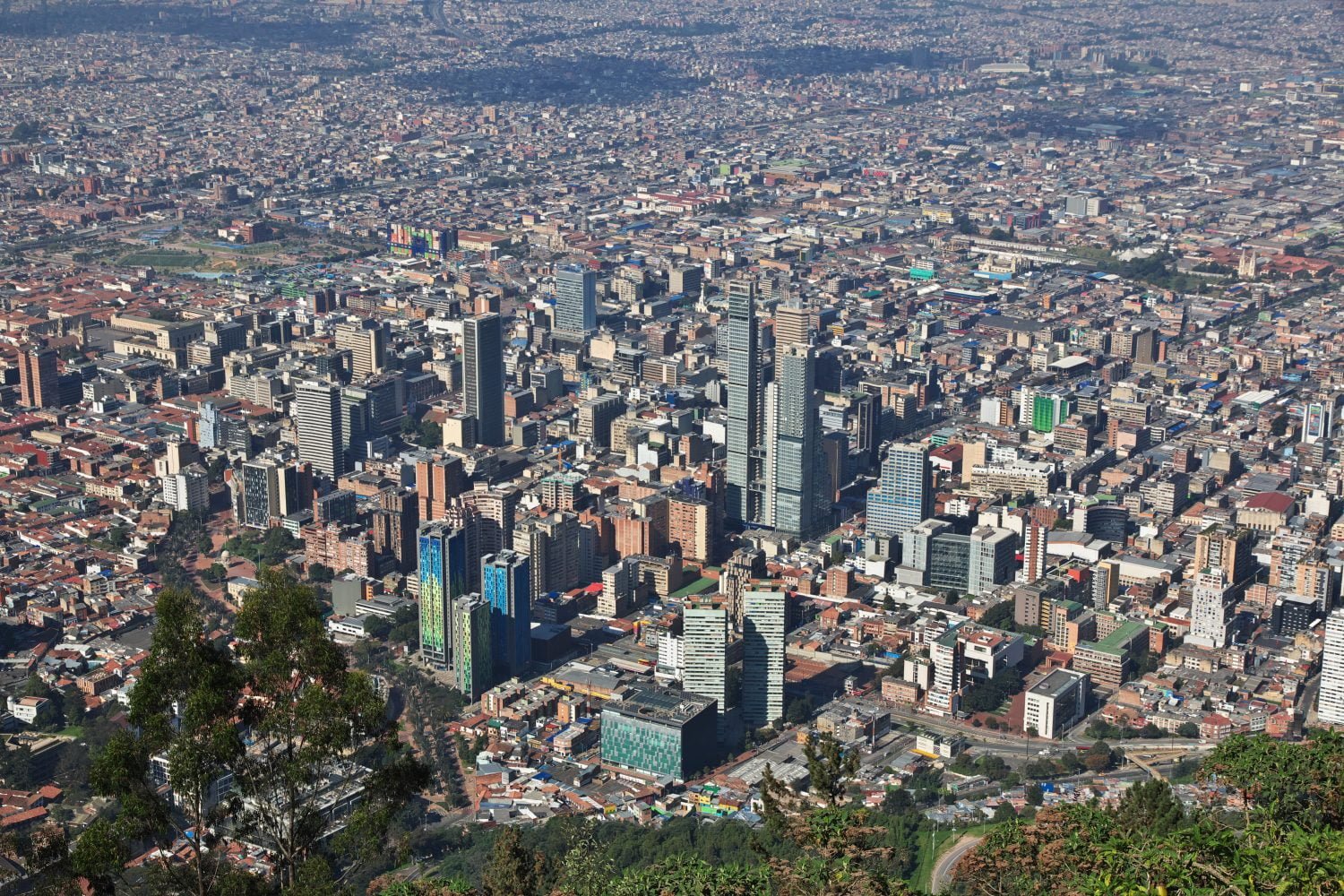 bogotá en la actualidad inteligencia artificial / contaminación / clase alta / terremotos en Bogotá