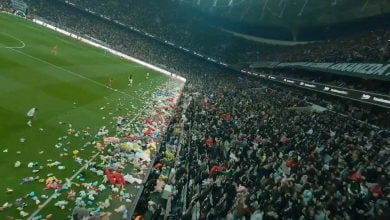 Estadio lleno de peluches