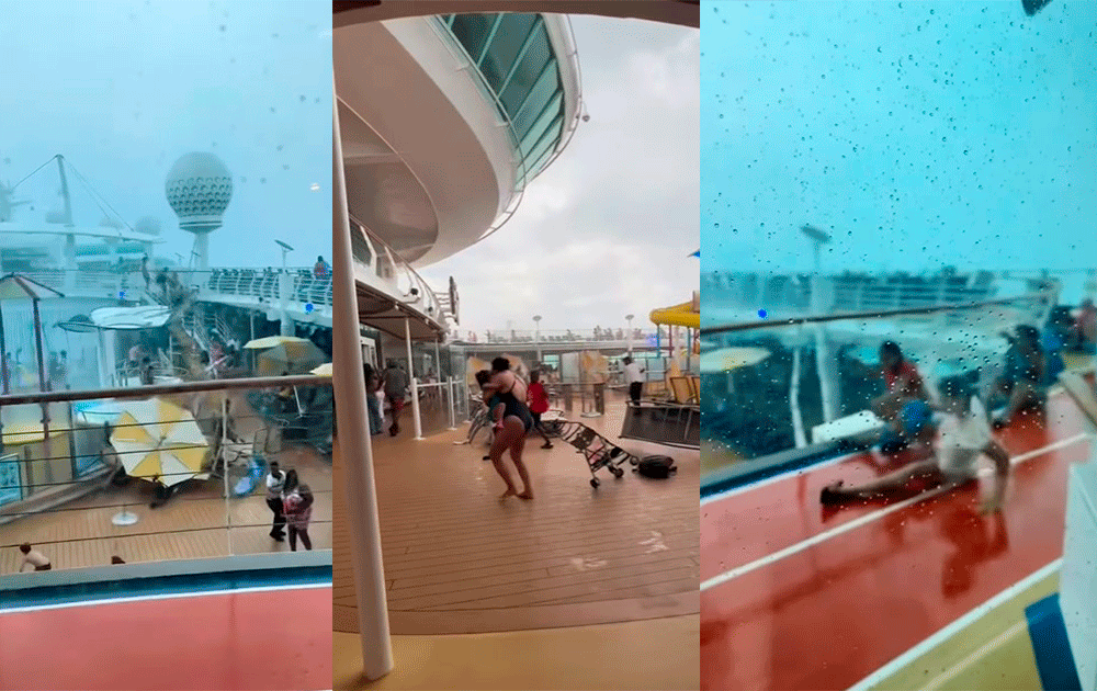 Pasajeros de un crucero vivieron momentos de terror por fuerte tormenta eléctrica