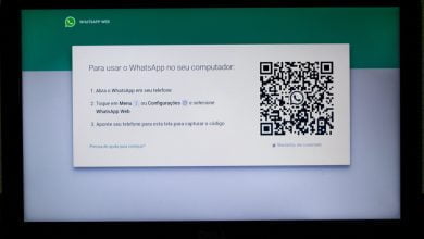 Página de inicio del sitio web WhatsApp Web visto por una computadora portátil