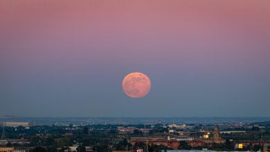 superluna / superluna azul luna de fresa