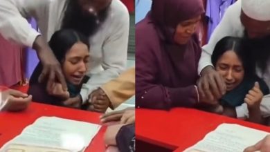 Video viral: Niña llora desconsoladamente mientras la obligan a casarse con hombre mayor