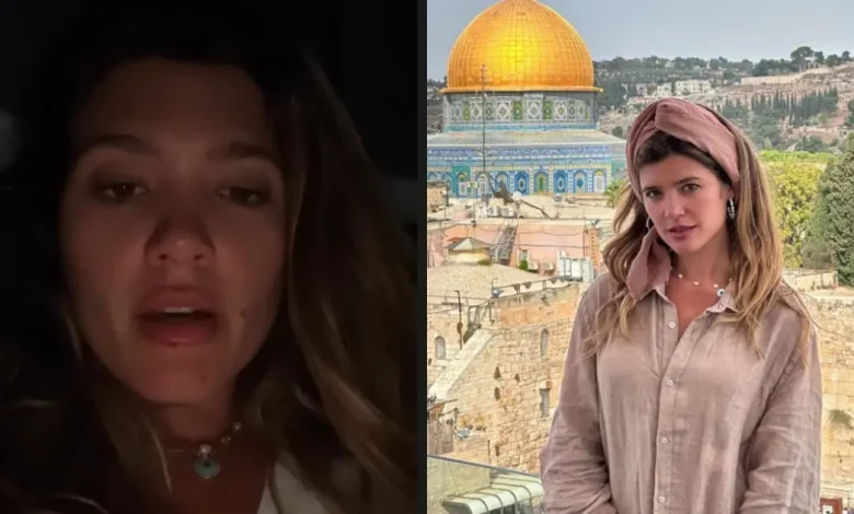 El dramático video de la actriz Daniela Tapia: está atrapada en Israel