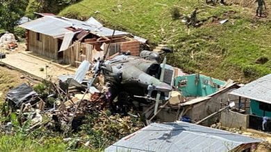 helicóptero del Ejército cayó en una casa en zona rural de Antioquia