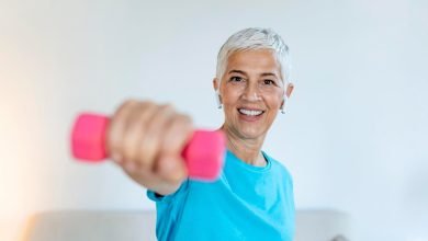 cintura / ejercicio en pared / tonificar todo el cuerpo - -después de los 60 - actividades físicas