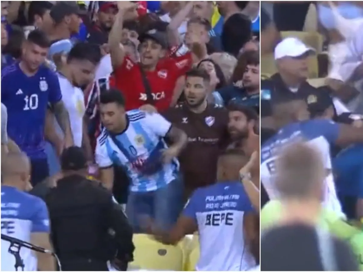 Videos: Graves disturbios hubo en partido Brasil-Argentina