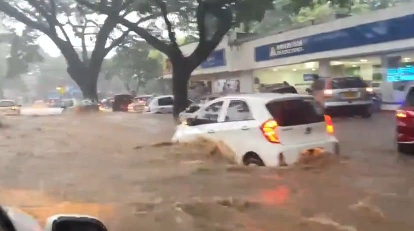 Impactantes imágenes: Aguacero en Cali inundó la ciudad