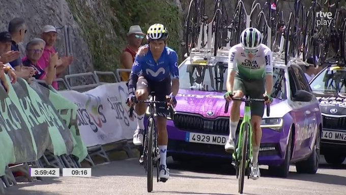 Video: Impactante caída de Nairo Quintana en la Vuelta a Burgos; ciclistas le pasaron por encima