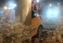 En video: Se desplomó balcón del centro histórico de Cartagena