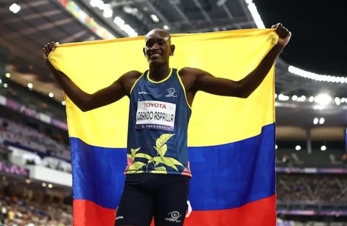 Sebastián Obando le dio otra medalla de oro a Colombia en los Paralímpicos de París