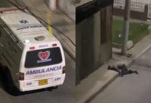 ¡Insólito! Investigan a ambulancia que habría abandonado a paciente en vía pública de Bogotá