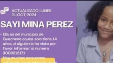 Sayi Mina Pérez menor de 14 años