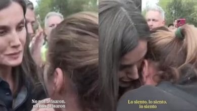 Reina Letizia no pudo contener las lágrimas al visitar a damnificados de Valencia